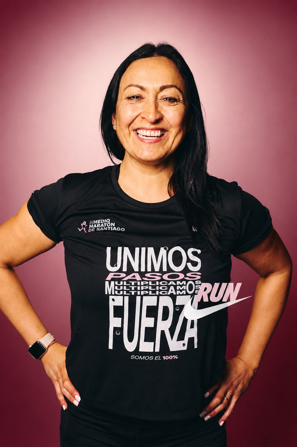 Patricia entrenando